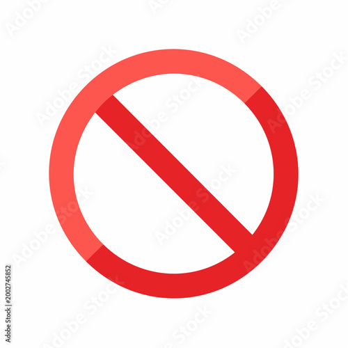 Free Download Red prohibition sign with a diagonal line - GFXLoad