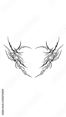 Cybersigilism tattoo tribal design