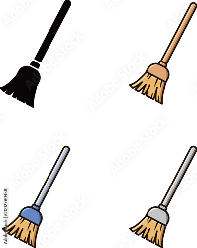 箒　アイコン　セット