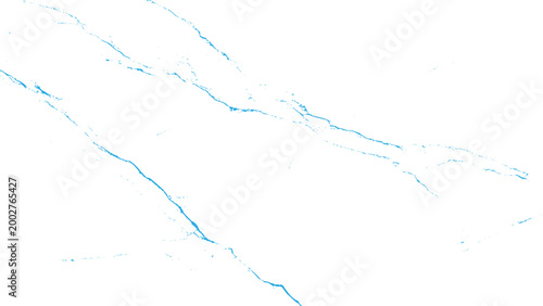 Blue water splashes and drops on transparent background natural texture