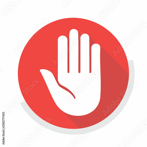 Stop Hand Icon