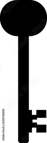 Keys icon key, lock, unlock, security, access, house, door, property symbols, vintage and modern key shapes in flat and line style black vector illustration isolated