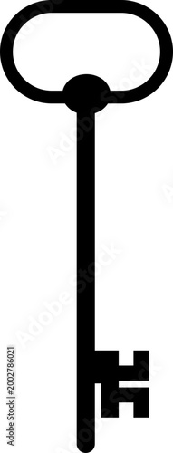 Keys icon key, lock, unlock, security, access, house, door, property symbols, vintage and modern key shapes in flat and line style black vector illustration isolated