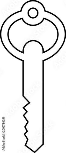 Keys icon key, lock, unlock, security, access, house, door, property symbols, vintage and modern key shapes in flat and line style black vector illustration isolated