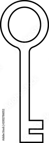 Keys icon key, lock, unlock, security, access, house, door, property symbols, vintage and modern key shapes in flat and line style black vector illustration isolated