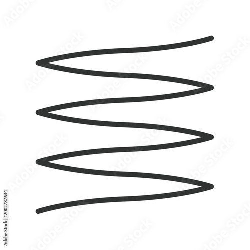 Wavy horizontal lines, icon in line design. wave, lines, horizontal, flow, abstract, minimal, curve on white background vector. Wavy horizontal lines editable stroke icon
