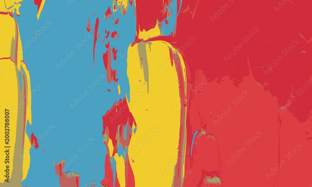 Obraz premium Luxury Abstract Oil Paint Texture Background with Primary Colors