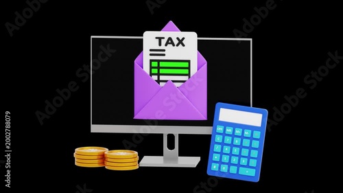 3D Online Tax | Alpha Channel