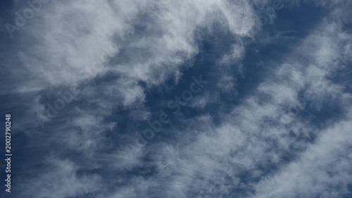 Clouds are floating in the sky, timelapse