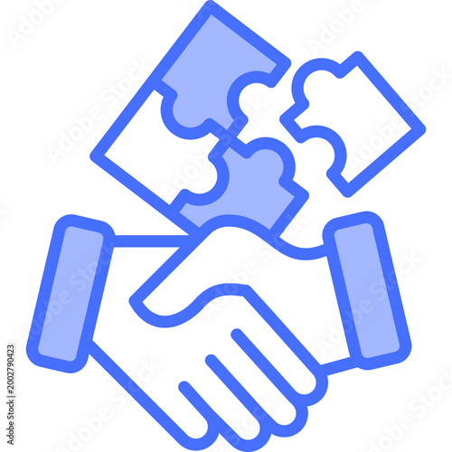 Making Deals blue color illustration