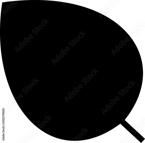 Leaf silhouettes icon foliage leaves nature botanical plant shapes vector pack, flat and line style black icons, eco greenery elements bundle isolated design