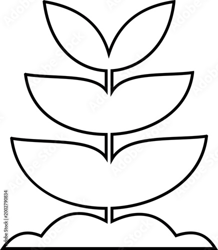 Leaf silhouettes icon foliage leaves nature botanical plant shapes vector pack, flat and line style black icons, eco greenery elements bundle isolated design