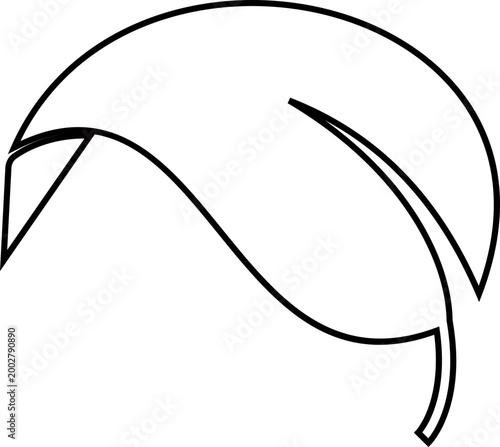 Leaf silhouettes icon foliage leaves nature botanical plant shapes vector pack, flat and line style black icons, eco greenery elements bundle isolated design