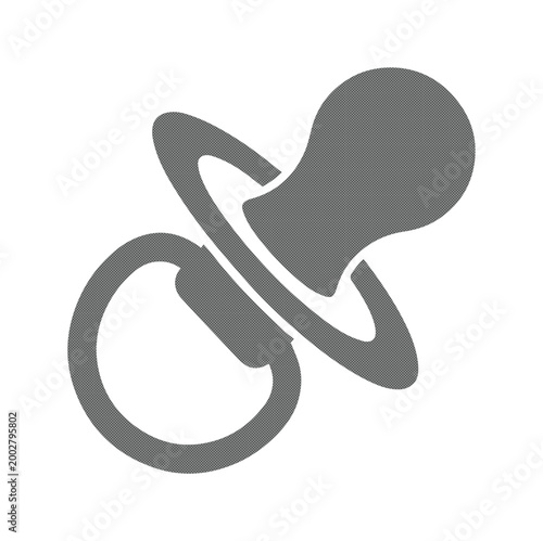 Photos Baby Pacifier Vector Icon, essential infant soother symbol, childcare and newbor