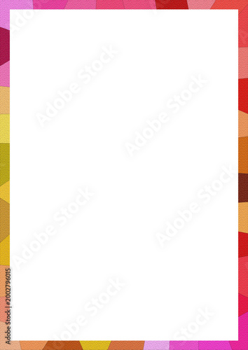 Abstract Gradient Frame Border, Colorful Textured Rectangle Design Element