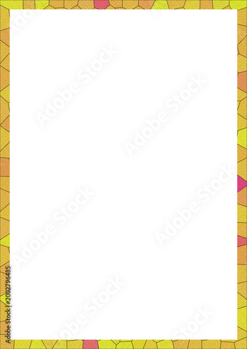 Abstract Gradient Frame Border, Colorful Textured Rectangle Design Element
