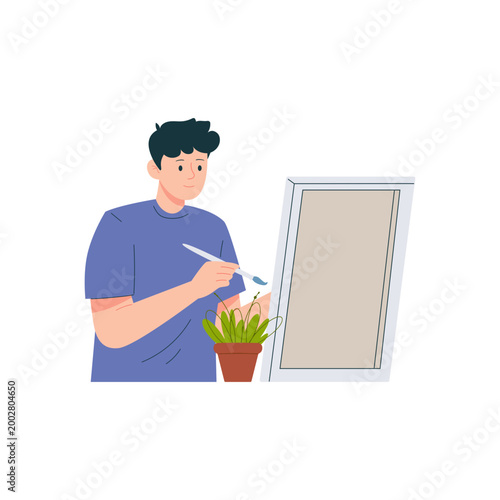 Mental Health Recovery Flat Character Illustration 