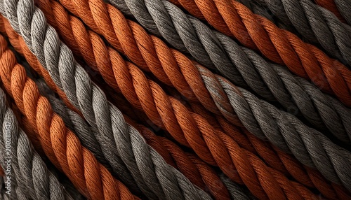 Twisted Rope Texture Pattern, Abstract Background.