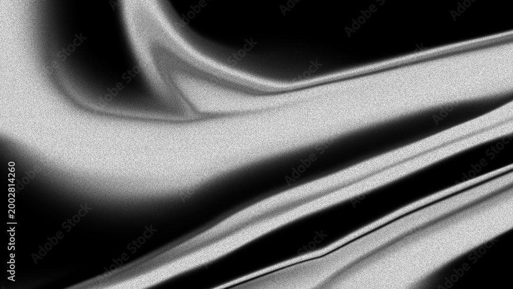 Fototapeta premium Abstract monochrome background with flowing fabric texture