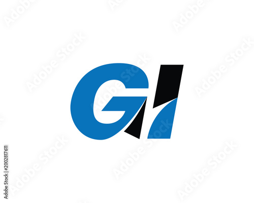 GI Logo Design. GI