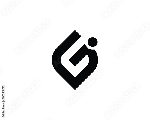 GI Logo Design. GI
