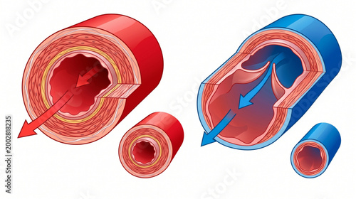Arteries and Veins Anatomy Diagram
