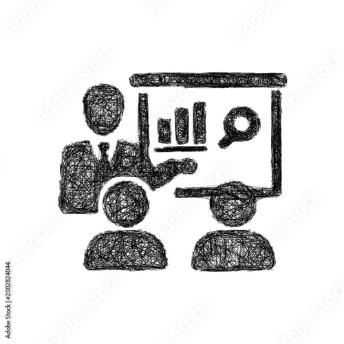 Sketch presentation call icon design