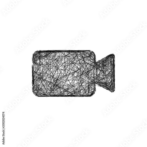 Sketch camera on icon design