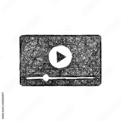 Sketch recorded call icon design