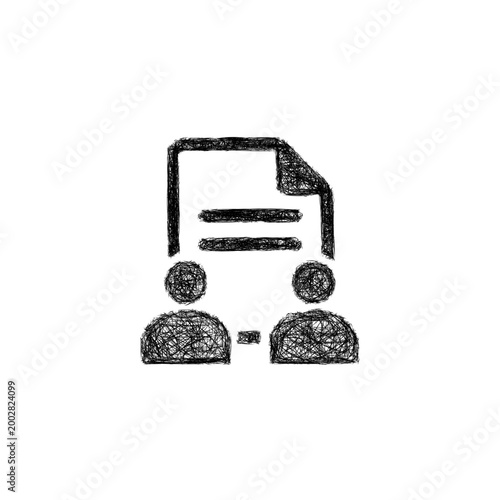 Sketch collaborative editing icon design