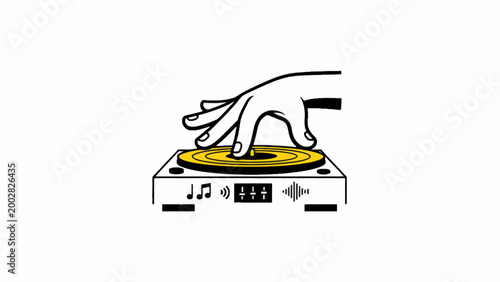 Retro Smiling Flower Characters Waving on White Background