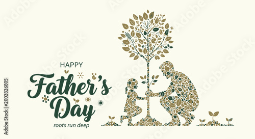 Father's Day, Happy Father's Day, Family, Tree Planting, Eco-Friendly Gift