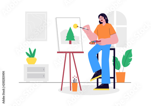 DIY Class Vector Illustration Featuring Craft Workshop Creative Handmade Activities, Pottery, Painting, Sewing, Art Learning, Hobby Studio Design