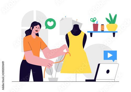 DIY Class Vector Illustration Featuring Craft Workshop Creative Handmade Activities, Pottery, Painting, Sewing, Art Learning, Hobby Studio Design