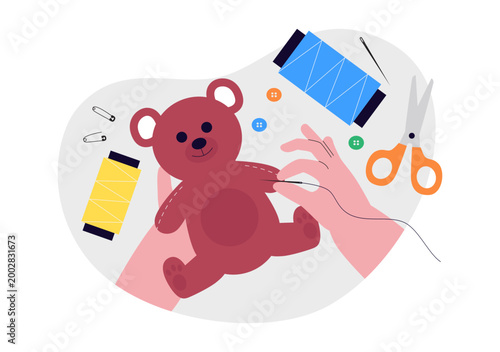 DIY Class Vector Illustration Featuring Craft Workshop Creative Handmade Activities, Pottery, Painting, Sewing, Art Learning, Hobby Studio Design