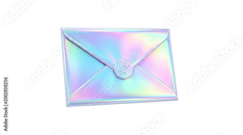 Vector illustration of a colorful clock and mail envelope icon isolated on white background for business communication and newsletter message design