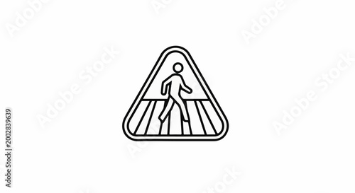 Pedestrian crossing sign