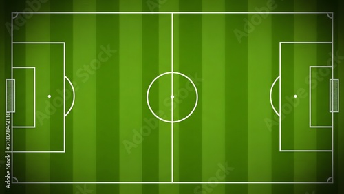 Green Soccer Football Field Top View Sports Background