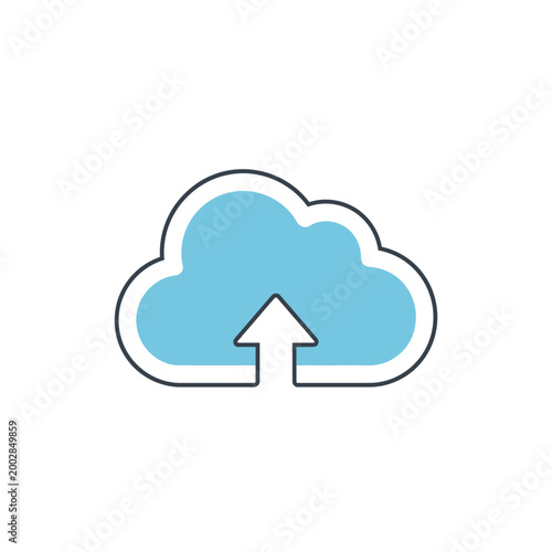 Cloud Computing Icon Symbol.