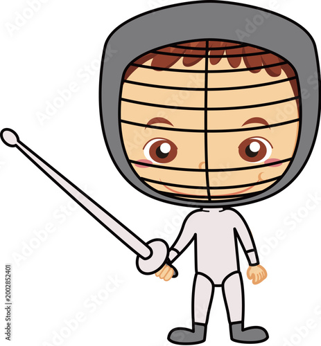 playing sports fencing
