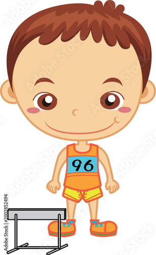 playing sports hurdling