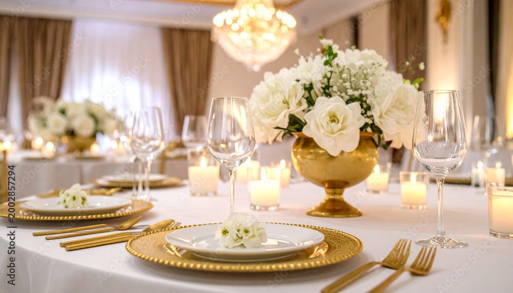 Fototapeta premium wedding table setting
