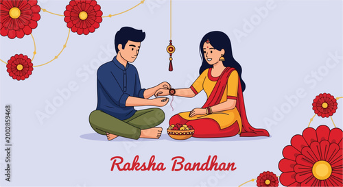 Young couple performing traditional Indian wedding ritual with sacred fire and colorful decorations