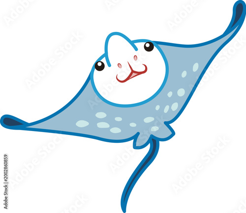 devil ray animal sticker