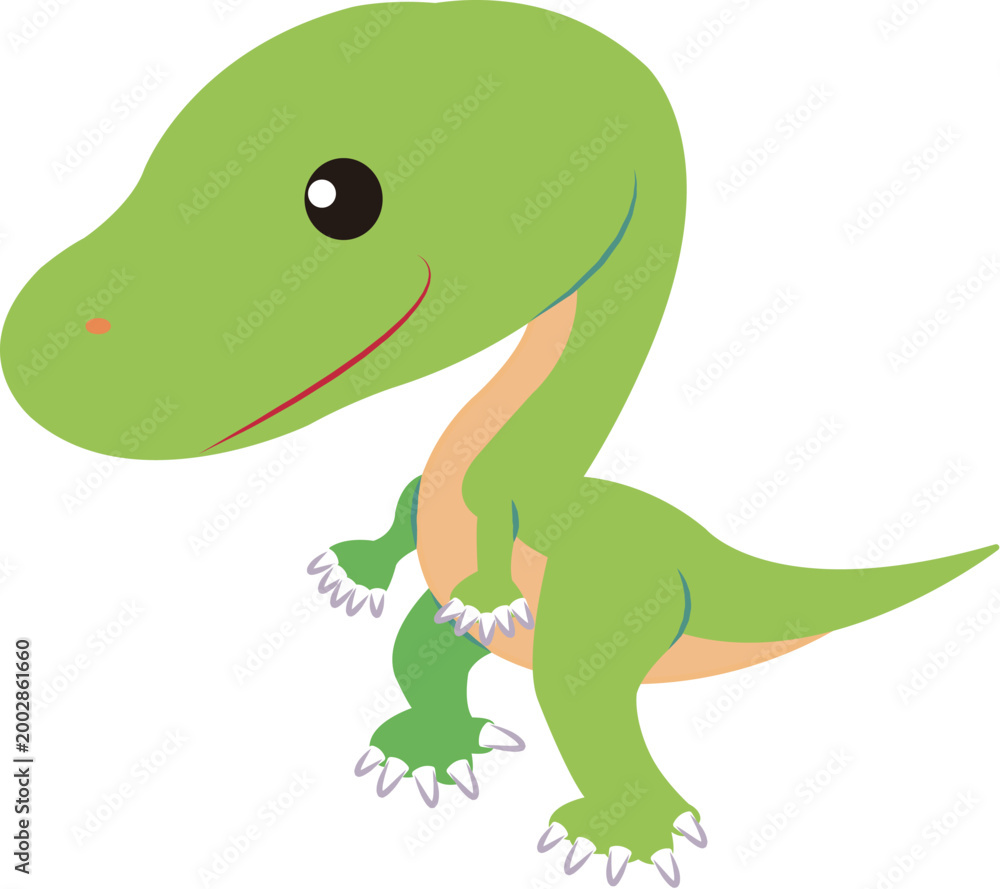 Fototapeta premium cute dinosaur sticker