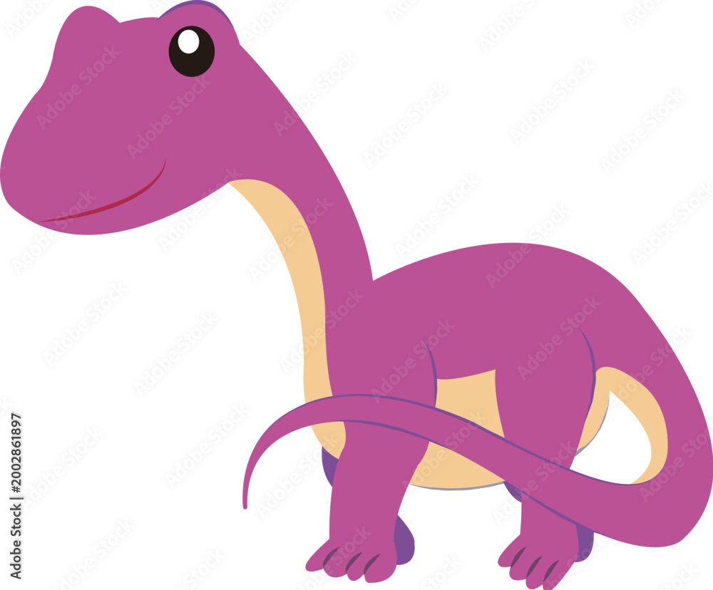Naklejka premium cute dinosaur sticker