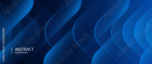 Bild auf Leinwand Abstract blue arrow background