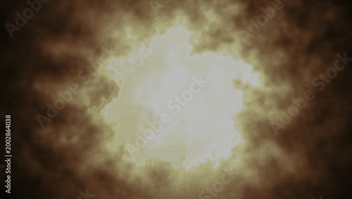 Dreamlike cloud structure creates calm depth on dark background
