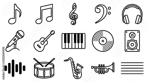 Musical Symbols and Equipment Collection