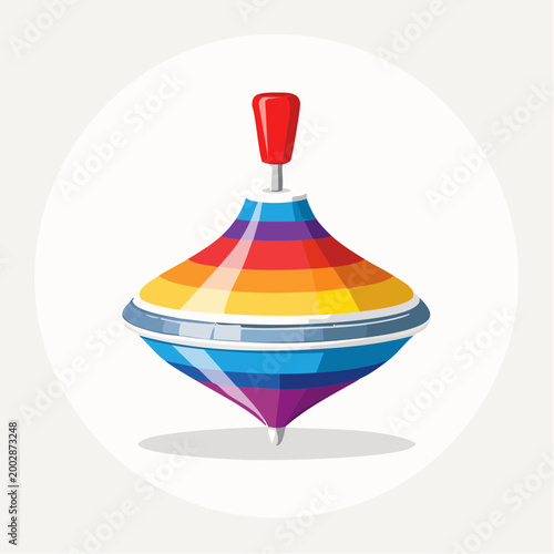 Colorful Spinning Top Toy